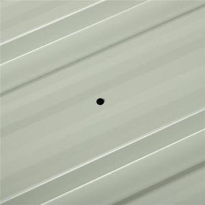 SET 12 PANNELLI DI RICAMBIO 129X45 CM PER CASETTE DA GIARDINO IN ACCIAIO ZINCATO GRIGIO SCURO