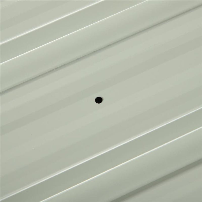 SET 12 PANNELLI DI RICAMBIO 129X45 CM PER CASETTE DA GIARDINO IN ACCIAIO ZINCATO GRIGIO SCURO