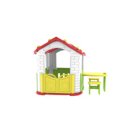 Casetta per Bambini Gioco da Esterno Area Picnic 187x108x119 cm