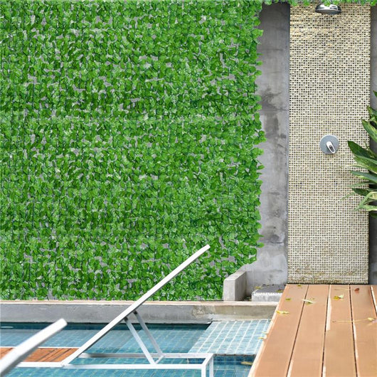 ROTOLO DI SIEPE ARTIFICIALE PER BALCONE E GIARDINO IN PE VERDE 300X150CM