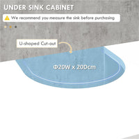 MOBILE SOTTO LAVABO BAGNO CON ARMADIETTO A 2 ANTE E 3 RIPIANI APERTI IN LEGNO 90X30X60 CM BIANCO