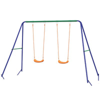 ALTALENA PER BAMBINI 3-8 ANNI CON 2 SEGGIOLINI E 4 PICCHETTI, IN METALLO E PP, 269X160X180 CM