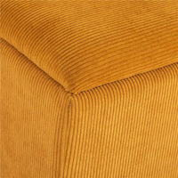 PANCA FONDOLETTO IN POLIESTERE E LEGNO PER CAMERA DA LETTO E INGRESSO, 95X38X45 CM, ARANCIONE