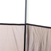 TENDA DA CAMPEGGIO 4 POSTI CON APERTURA AUTOMATICA E ACCESSORI, IN ACCIAIO E TESSUTO OXFORD, GRIGIA E NERA