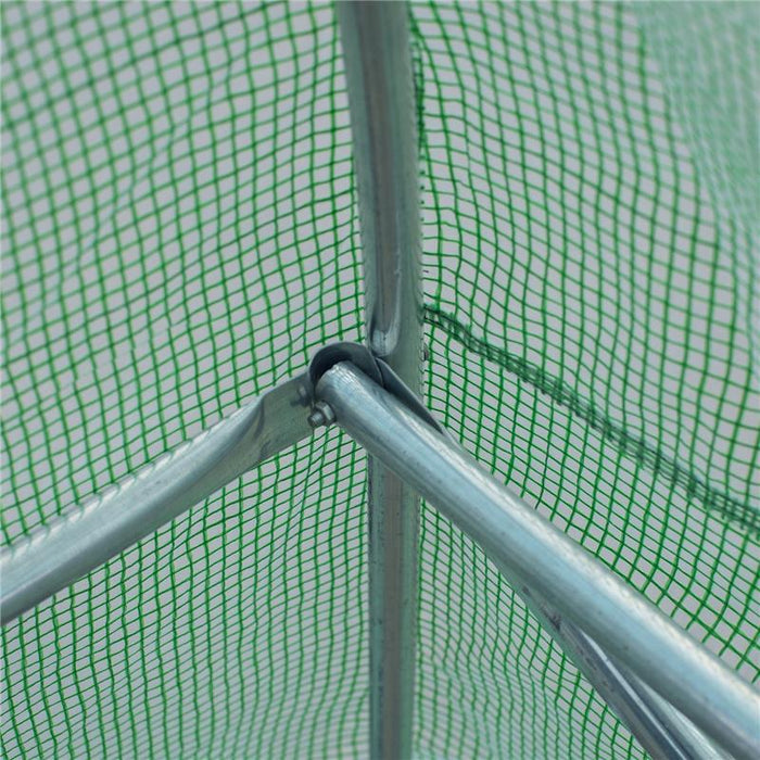 SERRA DA GIARDINO TUBI D’ACCIAIO VERDE, 8×3×2 M