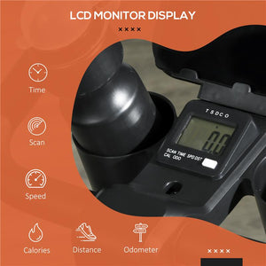 CYCLETTE MAGNETICA CON VOLANO DA 4KG, MANUBRIO E SELLINO REGOLABILI, 8 LIVELLI DI RESISTENZA