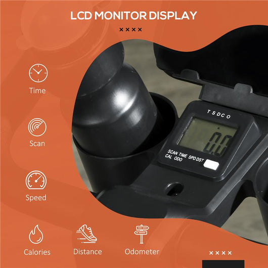 CYCLETTE MAGNETICA CON VOLANO DA 4KG, MANUBRIO E SELLINO REGOLABILI, 8 LIVELLI DI RESISTENZA