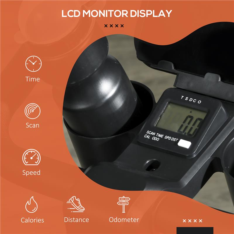 CYCLETTE MAGNETICA CON VOLANO DA 4KG, MANUBRIO E SELLINO REGOLABILI, 8 LIVELLI DI RESISTENZA