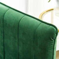 DIVANO 3 POSTI MODERNO CON CUSCINI IMBOTTITI, GAMBE IN ACCIAIO E TESSUTO VELLUTATO, 200X88X76 CM, VERDE