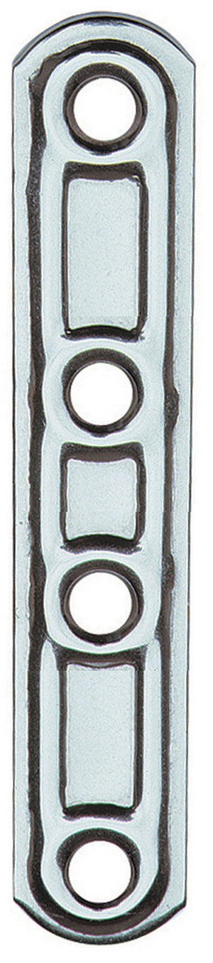 piastra diritta inox 4 fori art.163in 100 mm cod:ferx.11517