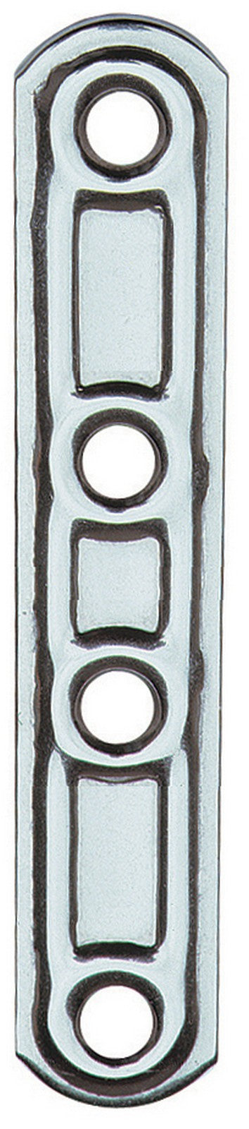 piastra diritta inox 4 fori art.163in 100 mm cod:ferx.11517