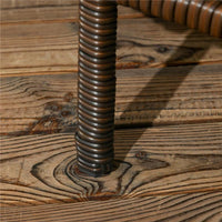 SET DA GIARDINO IN RATTAN CON 2 SEDIE MODERNE E TAVOLINO DA CAFFÈ, 138X60X87 CM, MARRONE