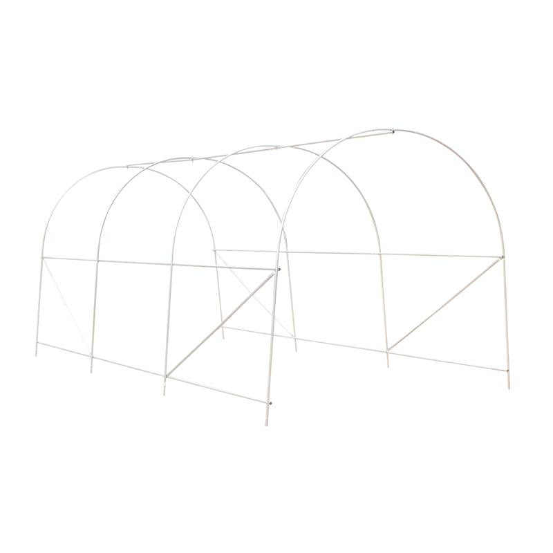 SERRA A TUNNEL DA GIARDINO 4.5X2X2 M CON TETTO ARROTONDATO, IN PE E METALLO, VERDE