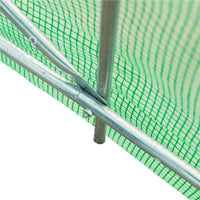 SERRA A TUNNEL DA GIARDINO 4.5X2X2 M CON TETTO ARROTONDATO, IN PE E METALLO, VERDE