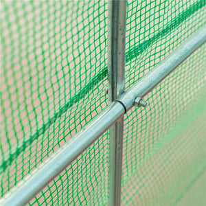 SERRA A TUNNEL DA GIARDINO 4.5X2X2 M CON TETTO ARROTONDATO, IN PE E METALLO, VERDE