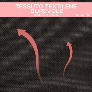 LETTINO PER CANI GRANDI RIALZATO CON TESSUTO A RETE, PESO MASSIMO 30KG, 91.5X76.2X18 CM, ROSSO