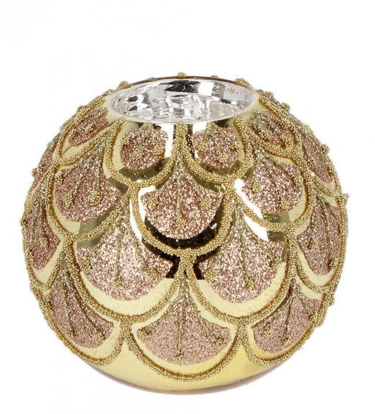 Portacandele Verticale Winslows Oro Diametro 100cm (6 Pezzi)