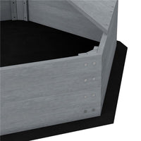 SABBIERA PER BAMBINI 3-8 ANNI A FORMA DI BARCA, IN LEGNO DI ABETE E POLIESTERE, 190X90X138 CM