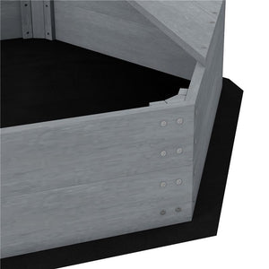 SABBIERA PER BAMBINI 3-8 ANNI A FORMA DI BARCA, IN LEGNO DI ABETE E POLIESTERE, 190X90X138 CM