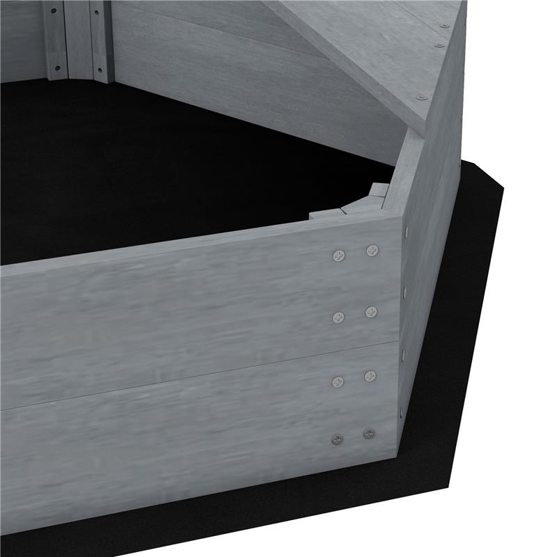 SABBIERA PER BAMBINI 3-8 ANNI A FORMA DI BARCA, IN LEGNO DI ABETE E POLIESTERE, 190X90X138 CM