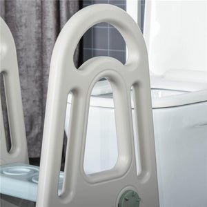 SGABELLO PER BAMBINI SCALETTA A 2 GRADINI IN HDPE ETÀ 2-5 ANNI, BLU E GRIGIO