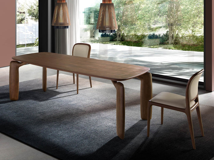 Tavolo da pranzo rettangolare in noce