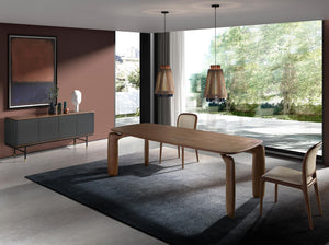 Tavolo da pranzo rettangolare in noce