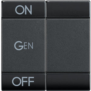 Living Light - Copritasto 2 moduli ON OFF GEN - L4911M2AFN