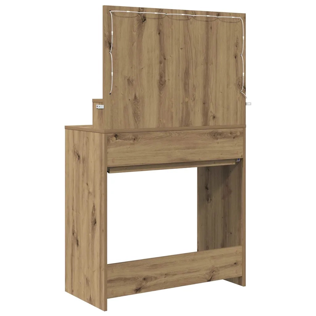 Tavoli da Trucco per Camera da Letto Rovere artigianale 888976