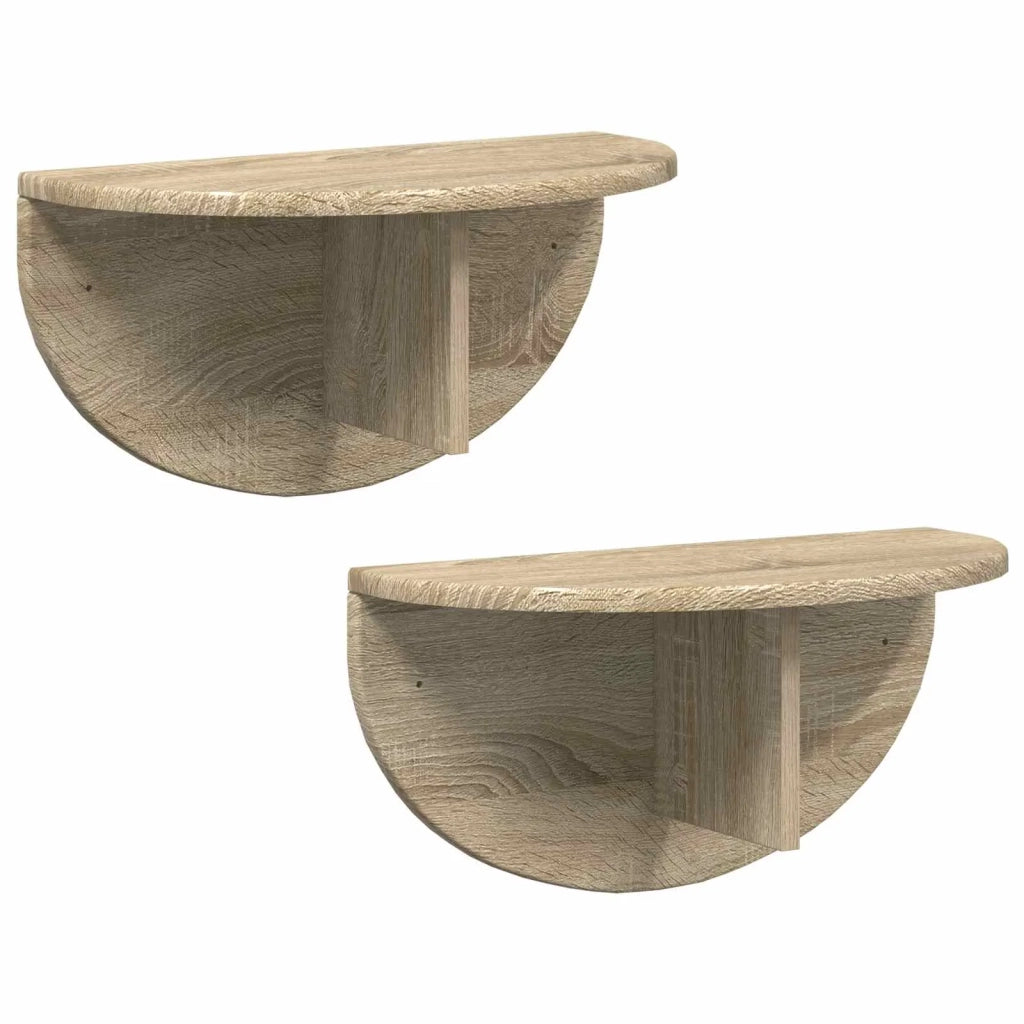 Scaffale da parete 2 pcs Rovere Sonoma 48 x 24 x 24 cm 891433