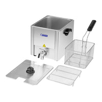 Friggitrice elettrica professionale da ristorante 13 litri 3.200 watt valvola di scarico zona fredda 14_0001781