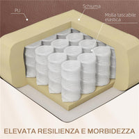 POLTRONA RELAX RECLINABILE CON 8 PUNTI MASSAGGIANTI, RISCALDANTI E POGGIAPIEDI, 97X92X104 CM, MARRONE