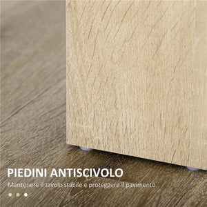 TAVOLO DA PRANZO MODERNO IN LEGNO PER 4-6 PERSONE, 120X69X75CM, COLORE NERO E LEGNO