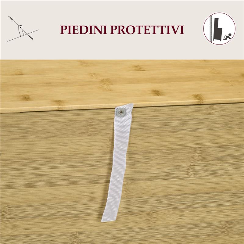 CREDENZA STILE BOHO IN RATTAN E BAMB¨ CON 2 ANTE E MENSOLA INTERNA, 60X27X67.5CM, COLORE LEGNO