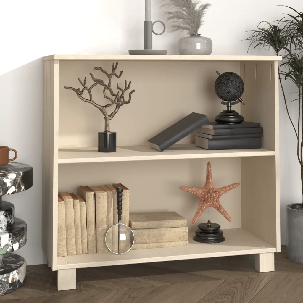Credenza-Buffet-Armadio da cucina HAMAR ambra 85x35x80 cm in Legno Massello di Pino 625465