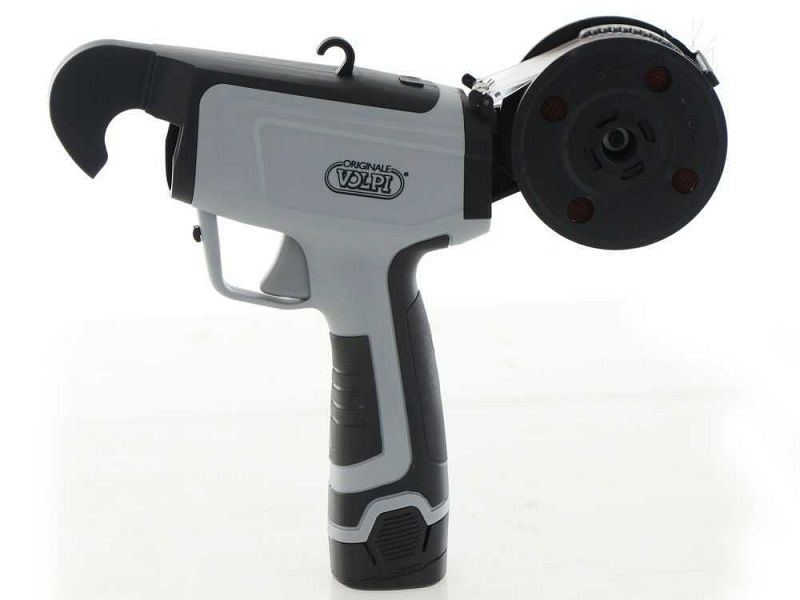 Legatrice elettronica Volpi KV5 con 2 bobine da 90mt 2 batterie 14,4V 2 Ah e carica