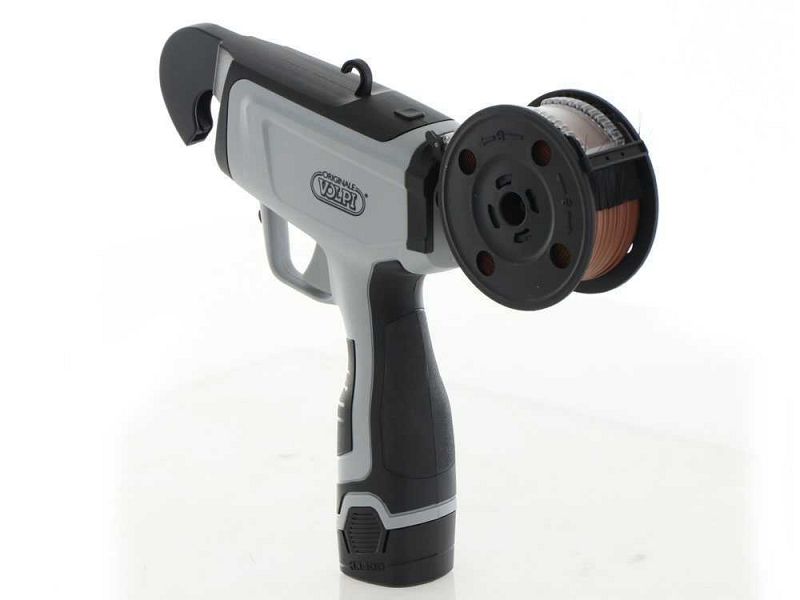 Legatrice elettronica Volpi KV5 con 2 bobine da 90mt 2 batterie 14,4V 2 Ah e carica