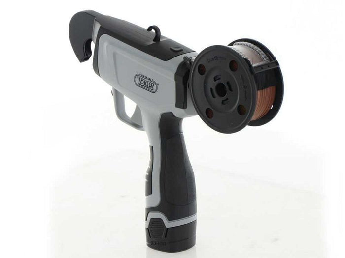 Legatrice elettronica Volpi KV5 con 2 bobine da 90mt 2 batterie 14,4V 2 Ah e carica