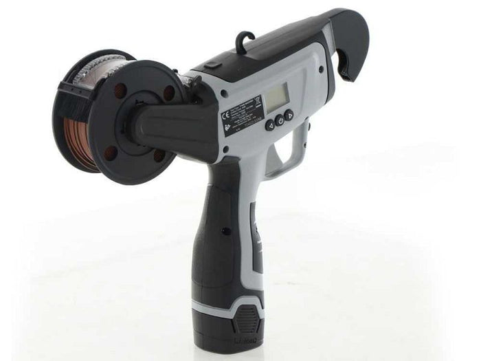 Legatrice elettronica Volpi KV5 con 2 bobine da 90mt 2 batterie 14,4V 2 Ah e carica