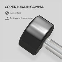 SET 2 MANUBRI A 12 LATI DA 12 KG IN METALLO E GOMMA CON IMPUGNATURA ANTISCIVOLO, 26X14X14 CM, NERO