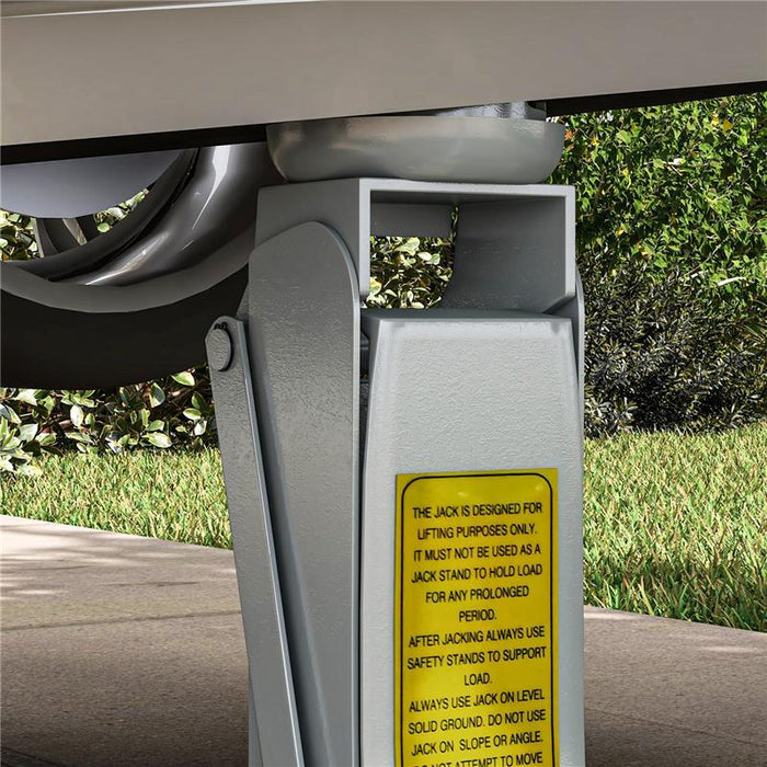 CRIC IDRAULICO BASSO CON SOLLEVAMENTO 8-38CM, ACCIAIO RINFORZATO CON CAPACITÓ 2.5 TONNELLATE, ROSSO