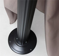 AULUS GAZEBO DA GIARDINO 3 X 3 MT IN ALLUMINIO COMPLETO DI PARETI LATERALI