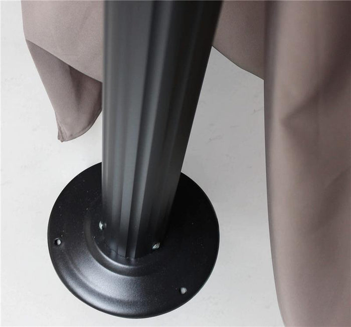 AULUS GAZEBO DA GIARDINO 3 X 3 MT IN ALLUMINIO COMPLETO DI PARETI LATERALI