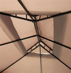 AULUS GAZEBO DA GIARDINO 3 X 4 MT IN ALLUMINIO COMPLETO DI PARETI LATERALI