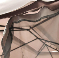 AULUS GAZEBO DA GIARDINO 3 X 4 MT IN ALLUMINIO COMPLETO DI PARETI LATERALI