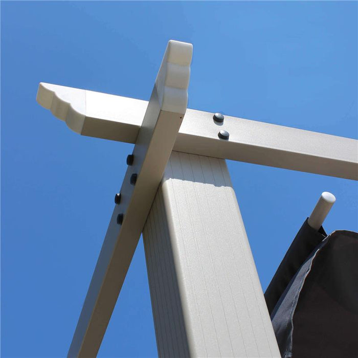 GAZEBO ASTORIA 3 X 4 TORTORA CON TELO IN POLIESTERE GRIGIO 180 GR