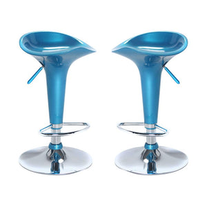SGABELLO MODERNO DA BAR HARLAN IN METALLO DI COLORE BLU