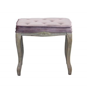 SGABELLO MARLY IN VELLUTO VINTAGE 50 X 36 X H47 CM DI COLORE ROSA ANTICO
