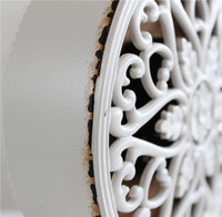 OROLOGIO DA APPOGGIO MARIN TONDO IN FERRO BIANCO 14 X 5,5 X H18,5 CM