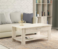 TAVOLINO MYRTO PER SALOTTI IN DESIGN MODERNO PINO CHIARO